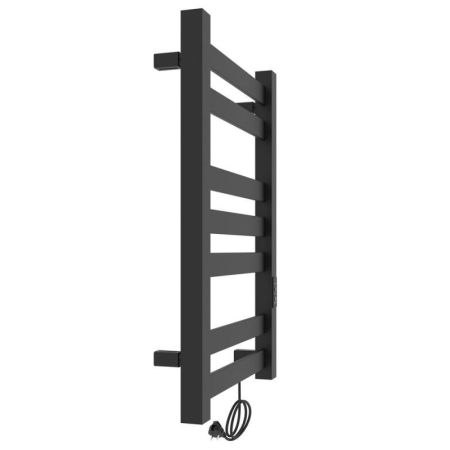 Полотенцесушитель электро "Гефест ЧКЧ П7 500х800", черный муар, правый, артикул 73207617