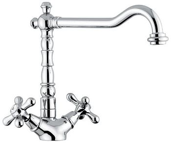 Emmevi Deco Old, смеситель для кухни, цвет хром-золото