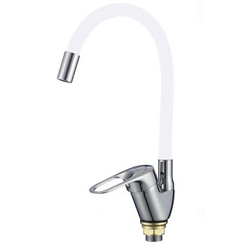 Смеситель для кухни с гибким изливом Fmark FM4104-02, хром