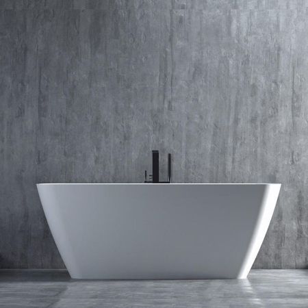 Salini AGATHA Ванна отдельностоящая 1800х800х660мм, донный клапан "Up&Down", сифон,  слив-перелив, мат-л: S-Stone, матовый, белый. 
Фурнитура: белая., артикул 100221M