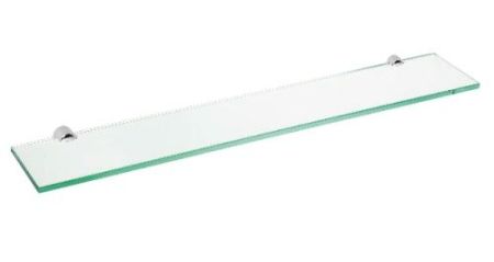 Полка стеклянная ALFA 600x20x120мм, хром, артикул 102402242
