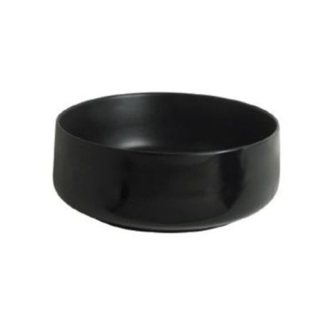ARTCERAM COGNAC Раковина настольная Ø 42 см, цвет матовый черный, Saniglaze, артикул COL001 17 34