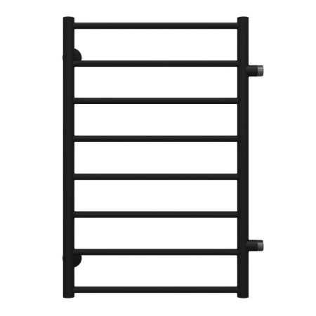Полотенцесушитель водяной (боковое подключение) Terminus Аврора П8 50х80, черный, артикул 4670078543479
