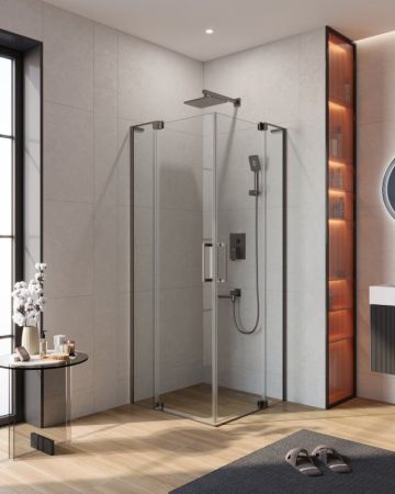 SLIDER-A-2-90/100-BR-BORO Душевой уголок, артикул SLIDER-A-2-90/100-BR-BORO