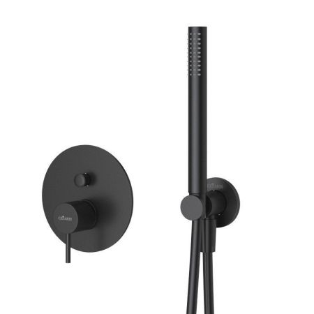 Душевая система с переключателем для верхнего и ручного душа CEZARES LEAF-DSIP-L, артикул LEAF-DSIP-30-L-SS
