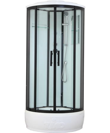 Душевая кабина Timo Standart T-6680 B 80x80 профиль Черный стекло прозрачное, артикул T-6680B