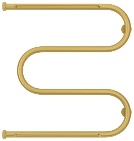 Полотенцесушитель водяной "М-обр.+" 2П 600х600 Н. Г. 1" (Матовое ЗОЛОТО), артикул 032-4008-6060