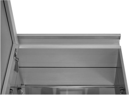 Зеркальный шкаф De Aqua Алюминиум 50 AL 501 050 S серебро