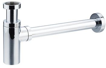 AQG, круглый сифон MINIMALISTA 1”1/4 из латуни, цвет хром