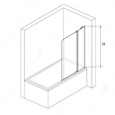 Шторка на ванну RGW SC-03