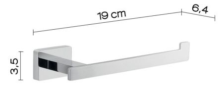 Gedy Atena, бумагодержатель, цвет хром, артикул 4424(13)