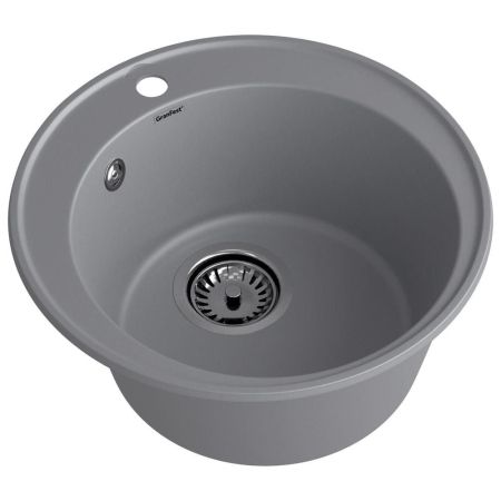 Кухонная мойка GranFest QUARZ 8, темно-серый, артикул 08 темно-серый