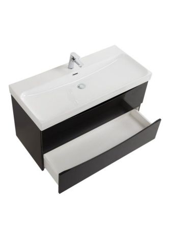 MARINO-CER-N База под раковину подвесная с двумя выкатными ящиками, Rovere Rustico, 1196x460x500, MARINO-CER-N-1200-2C-SO-RR-P, артикул MARINO-CER-N-1200-2C-SO-RR-P