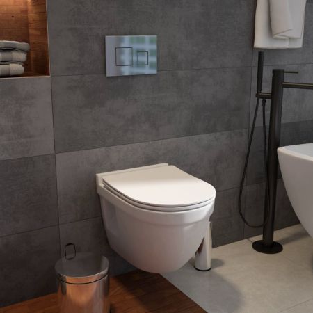 Унитаз подвесной Maretti Vittorio с микролифтом, VI10PZM24-844, белый, артикул VI10PZM24-844