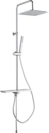 Душевая стойка Aquanet Pragmatic S AF430-70-S-C, с полочкой, артикул AF430-70-S-C