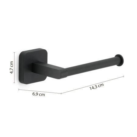 Gedy Tonga, бумагодержатель, цвет черный матовый, артикул TO24(14)