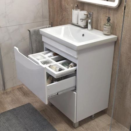 Тумба с раковиной напольная VIGO Grani 201, 60 см, артикул 201-com