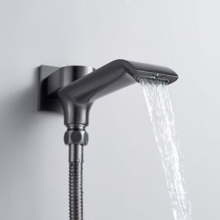 Душевая система встраиваемая Shevanik S4135T, оружейная сталь, артикул S4135T
