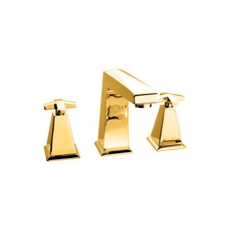 Nicolazzi Margherita Смеситель для раковины на 3 отверстия, излив: 154мм, цвет:  золото, артикул 1008GO38