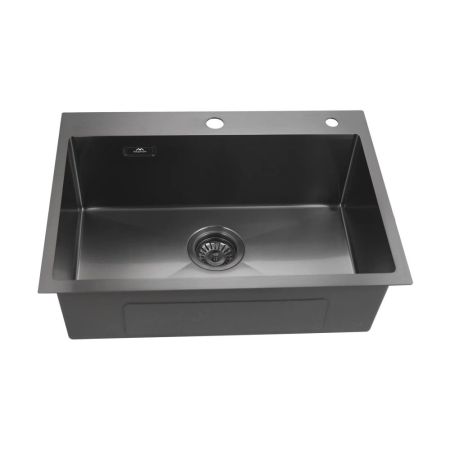 Кухонная мойка из нержавеющей стали Fashun 21M Комплект AS5545-17, графит