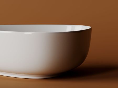 Умывальник чаша накладная ассиметричной формы Element 455*320*155мм CN5026, артикул CN5026