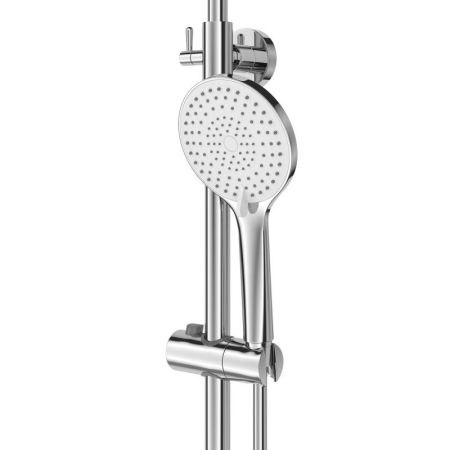 LUX Комплект для ванной - душевая стойка с изливом и смеситель для раковины, артикул LUX-CVD/LS-01