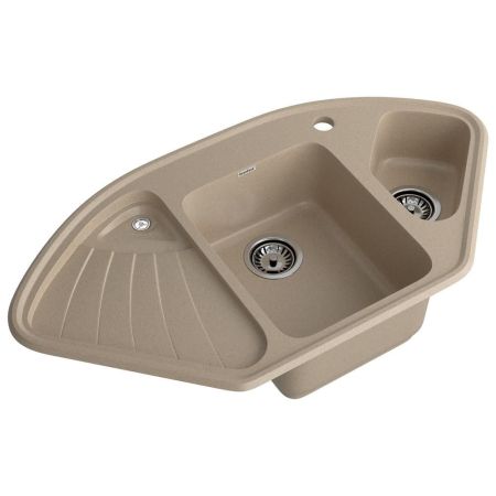 Кухонная мойка GranFest CORNER 1040E, песок, артикул C-1040E песочный