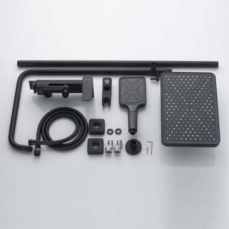 Душевая система Shevanik S4226H, черный