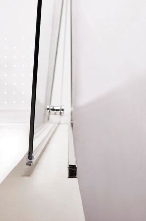 Душевая дверь в нишу Cezares Eco B-2 80 профиль Хром стекло прозрачное, артикул ECO-O-B-2-80-C-Cr