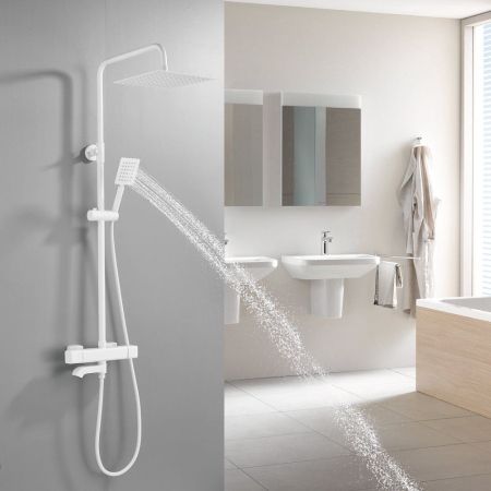 Душевая система c термостатом Shevanik S3096C, белый