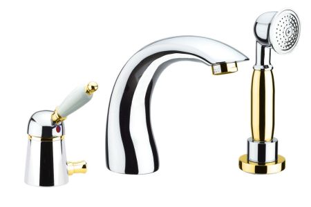 Смеситель на борт ванны Fiore IMPERIAL 83CO5105, хром/золото, артикул 83CO5105