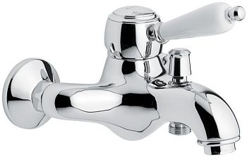 Emmevi Laguna, однорычажный смеситель для ванны (излив 17 см), без набора для душа, цвет хром