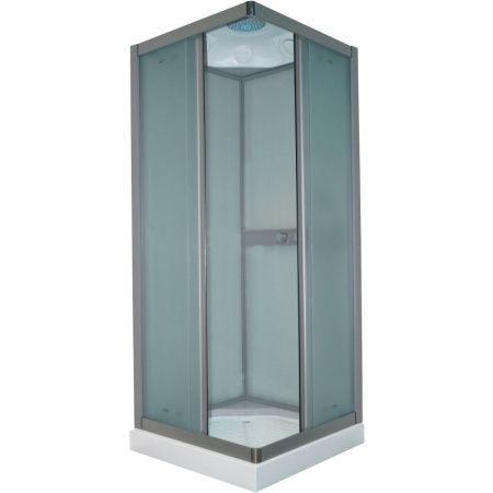 Душевая кабина Parly Frost FQ81 80х215 профиль Сатин стекло матовое рифленое