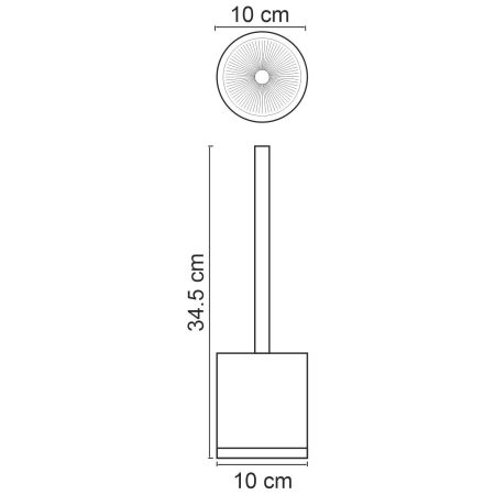 Lopau K-3327 Щетка для унитаза, артикул K-3327