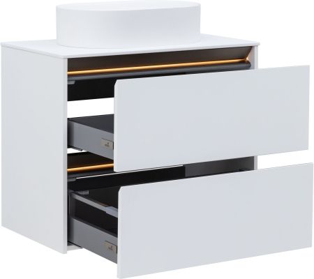 Тумба под раковину Allen Brau Activity 80 1.34012.WM белый матовый/олива браш, артикул 1.34012.WM