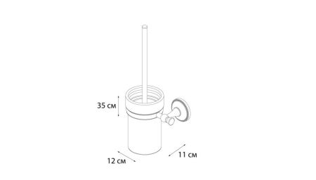 Ерш для туалета Grampus Alfa (GR-9513), артикул GR-9513