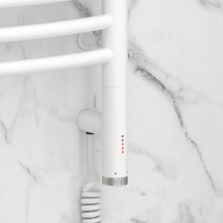 Полотенцесушитель электрический ФЛЮИД 3.0 600х600 МЭМ правый (Матовый белый), артикул 30-5821-6060