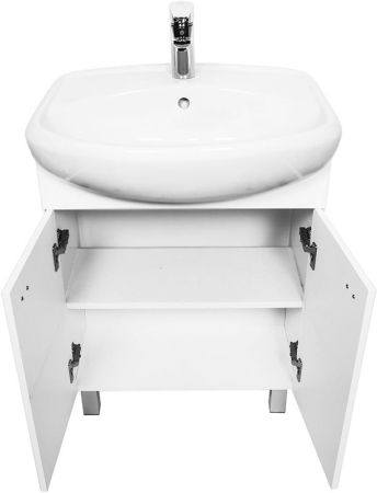 Тумба с раковиной Orange Рио 60 Белая, артикул Ri-60TU+RA