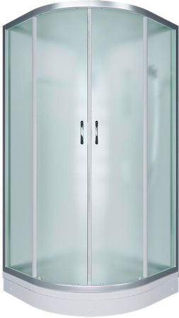 Душевая кабина Erlit Comfort ER3510P 100x100 задняя стенка Белая стекло матовое