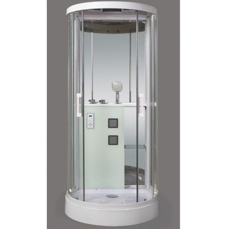 Душевая кабина Grossman GR-140 100x90 профиль Белый стекло прозрачное, артикул GR140