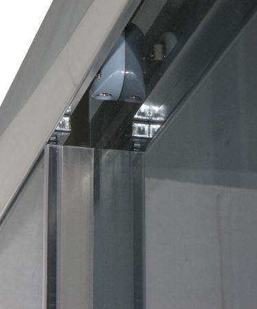 Душевой уголок Parly QZ71S 100х195 профиль Полированный алюминиевый стекло тонированное