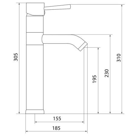 Смеситель для раковины Славен СЛ-ОД-Д11, хром