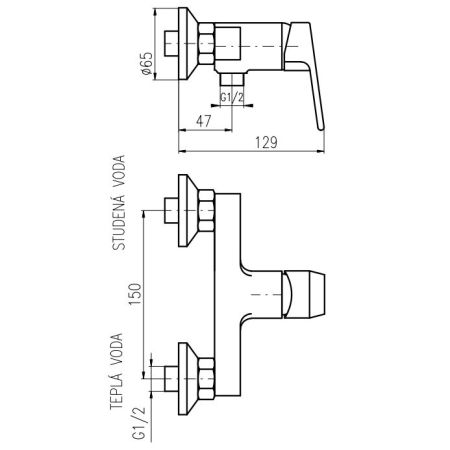 Смеситель для душа Rav Slezak Colorado CO281.5
