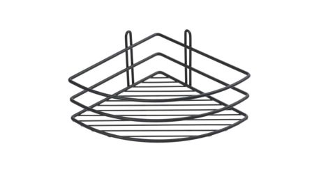 Полка Fixsen угловая одноэтажная черная (FX-710B-1), артикул FX-710B-1