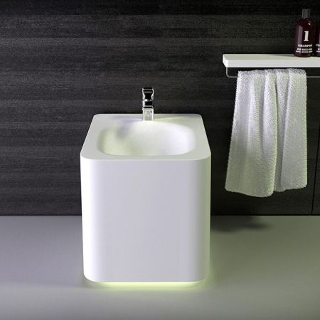 KNIEF Shine Биде напольное  58х39х41 см, с 1 отв под смеситель, цвет белый матовый