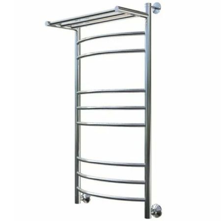 Водяной полотенцесушитель Тругор Приоритет 3 П НП 100x50 с полкой Хром, артикул Приоритет3/нп10050П