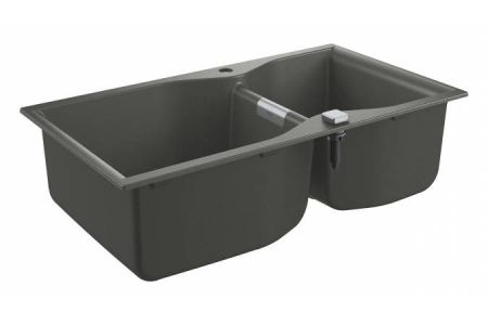 Мойка GROHE K700 с 2 чашами, 900 x 500 мм, серый гранит (31658AT0), артикул 31658AT0