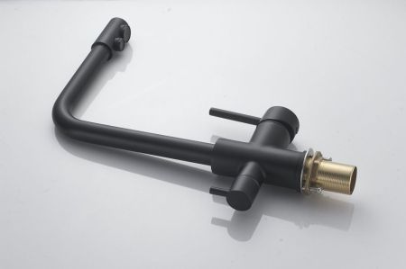 Смеситель для кухни с подключением фильтра Maretti Project Black PB31RZF12, черный, артикул PB31RZF12