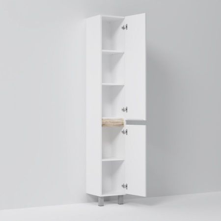 M85ACSR0306WG X-Joy, шкаф-колонна, напольный, правый, 30 см, двери, цвет: белый, глянец, артикул M85ACSR0306WG