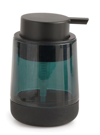 Gedy Nicole, настольный стеклянный дозатор с черной пластиковой помпой, цвет зеленый, артикул NC80(07)